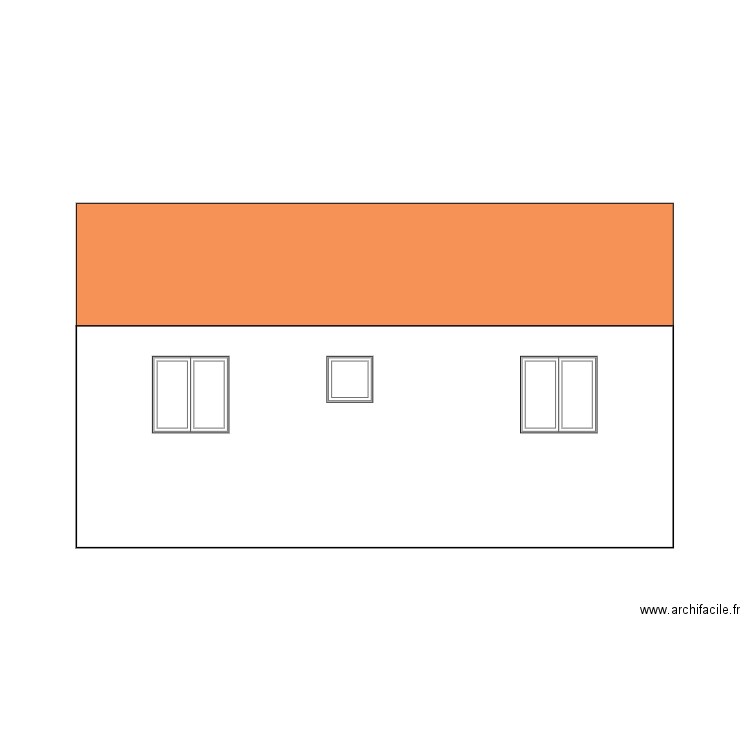 façade 4 est. Plan de 0 pièce et 0 m2