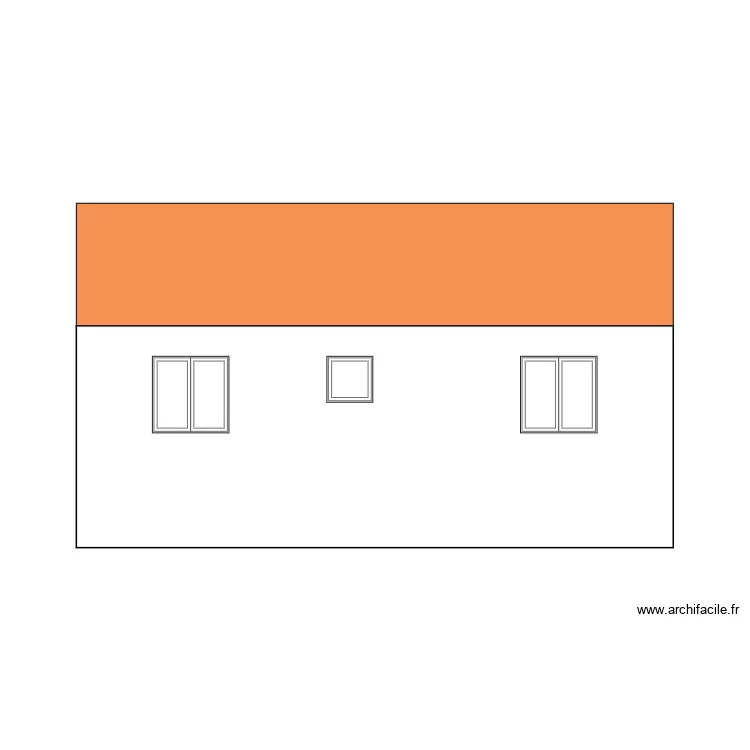 fa&ccedil;ade 4 est. Plan de 