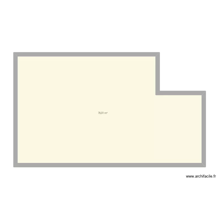 Castelfranc. Plan de 1  et 76 m²
