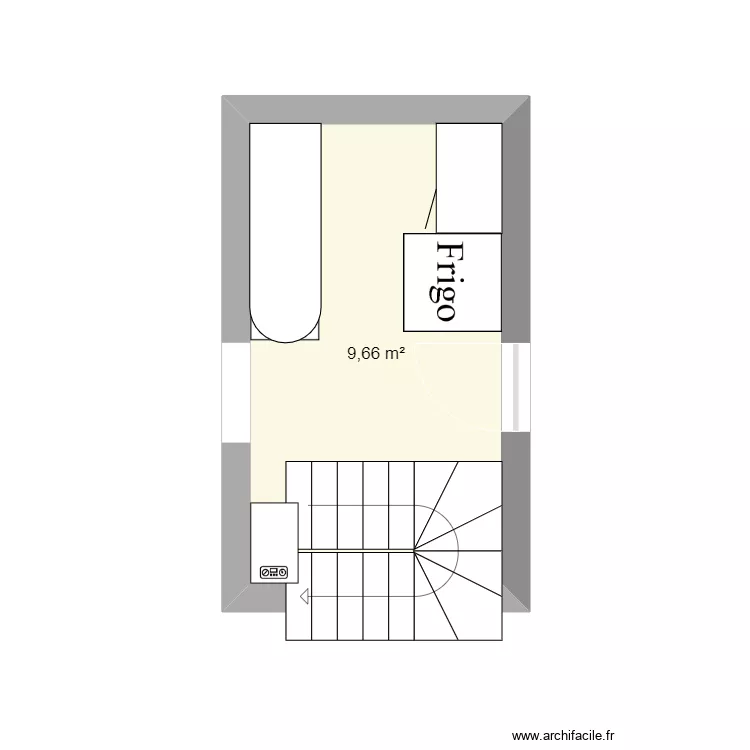 Buanderie cellier . Plan de 