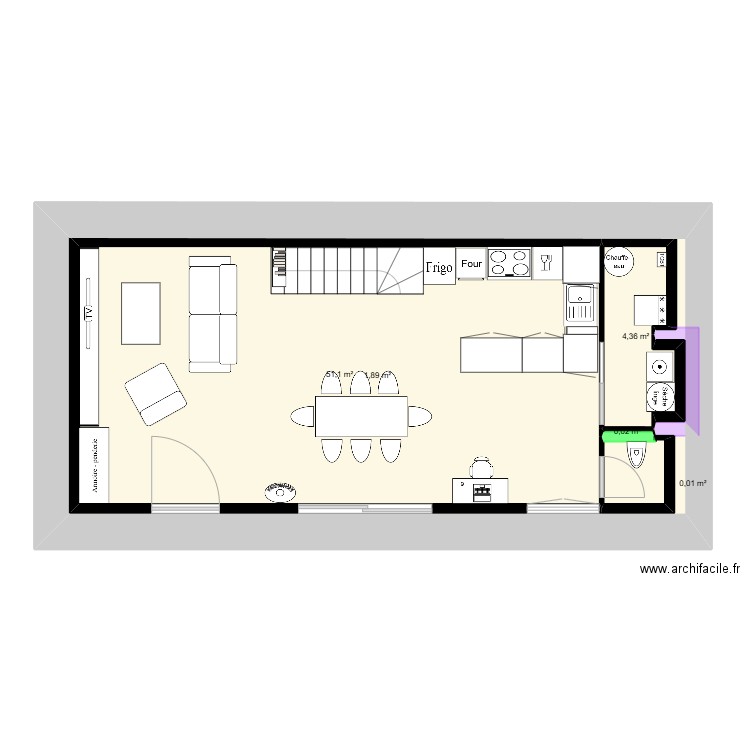 lanzeon1. Plan de 15 pièces et 244 m2