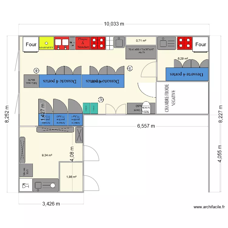 ARIE. Plan de 5  et 53 m²