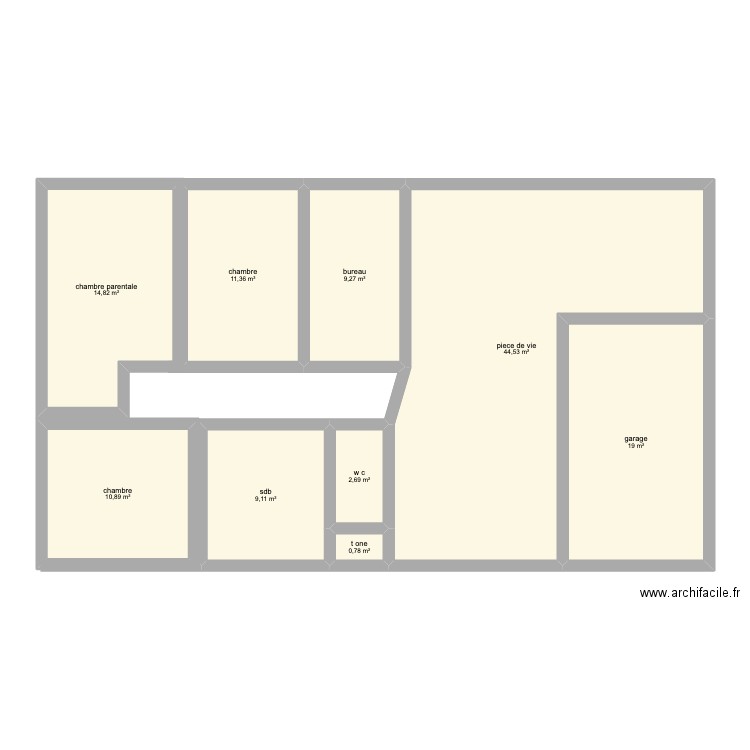 plan1. Plan de 9 pièces et 122 m2