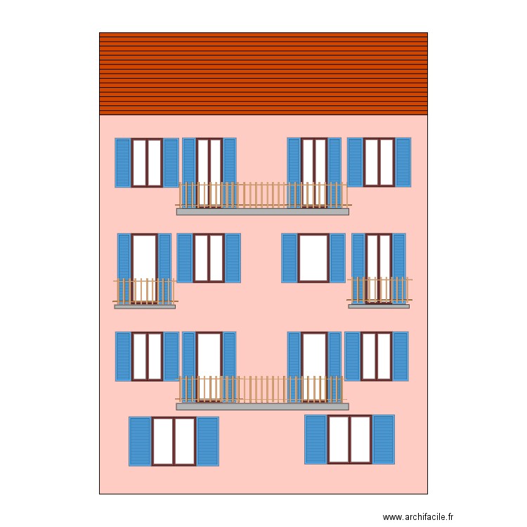 SAINTE ROSE - FACADE SUD. Plan de 0 pièce et 0 m2