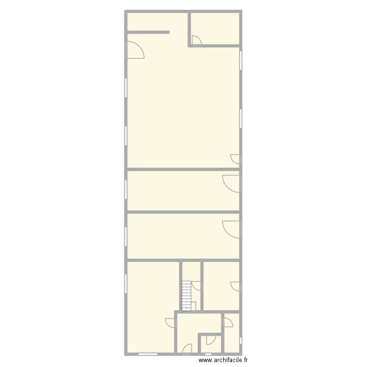 Batiment B. Plan de 5 pièces et 281 m2