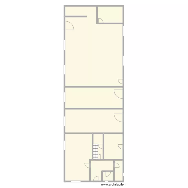 Batiment B. Plan de 5 pièces et 281 m²