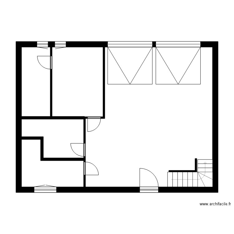 NICAISE. Plan de 14 pièces et 149 m2