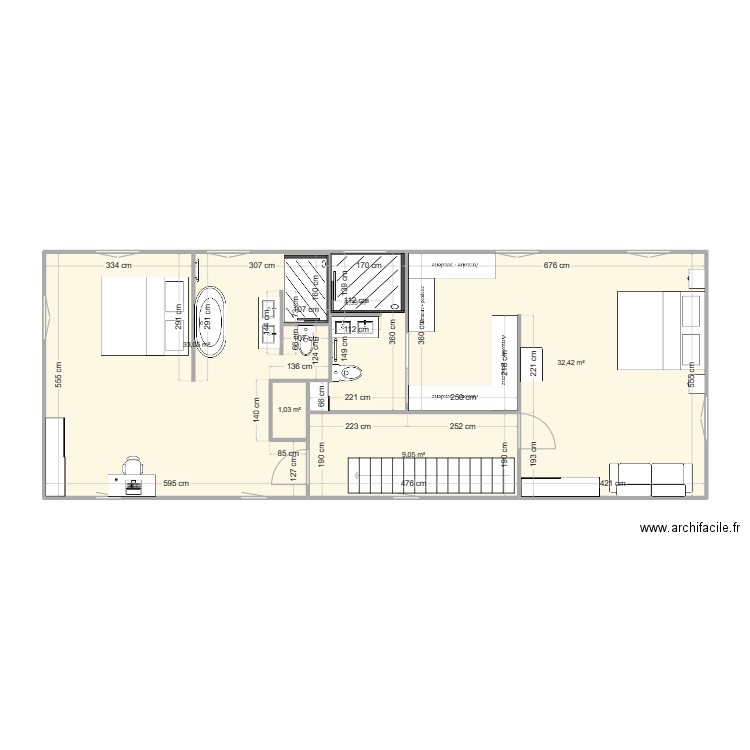 philippe étage 2. Plan de 0 pièce et 0 m2