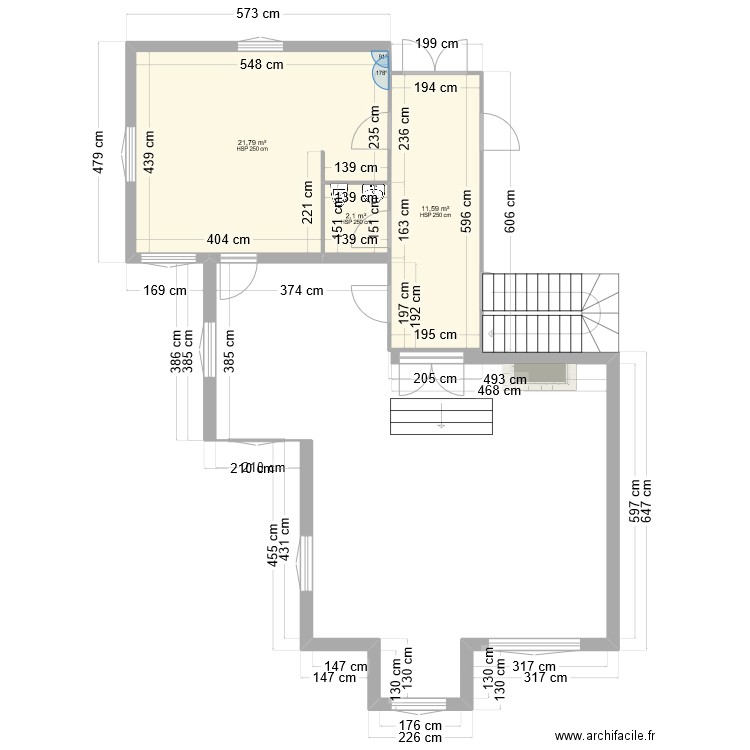 RDC. Plan de 0 pièce et 0 m2