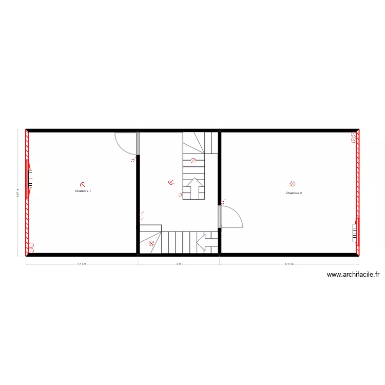 EL BALI R+1 PRO. Plan de 1  et 53 m²