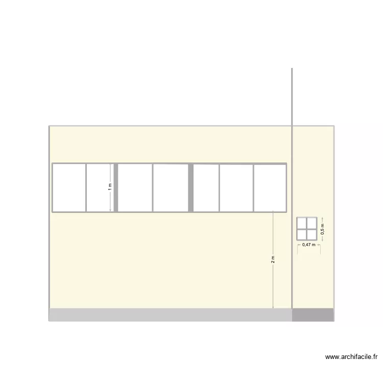 plan fa&ccedil;ade arri&egrave;re apr&egrave;s. Plan de 