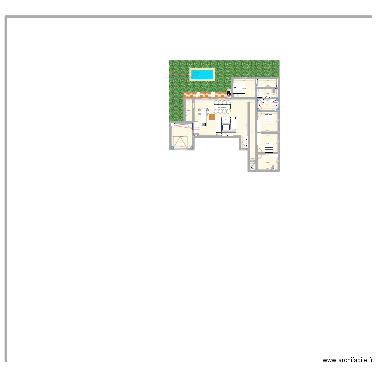 Maison. Plan de 0 pièce et 0 m2