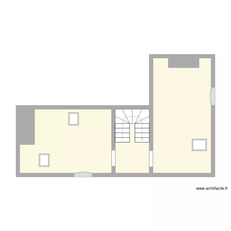 BARAULT - ROUEN. Plan de 5  et 45 m²