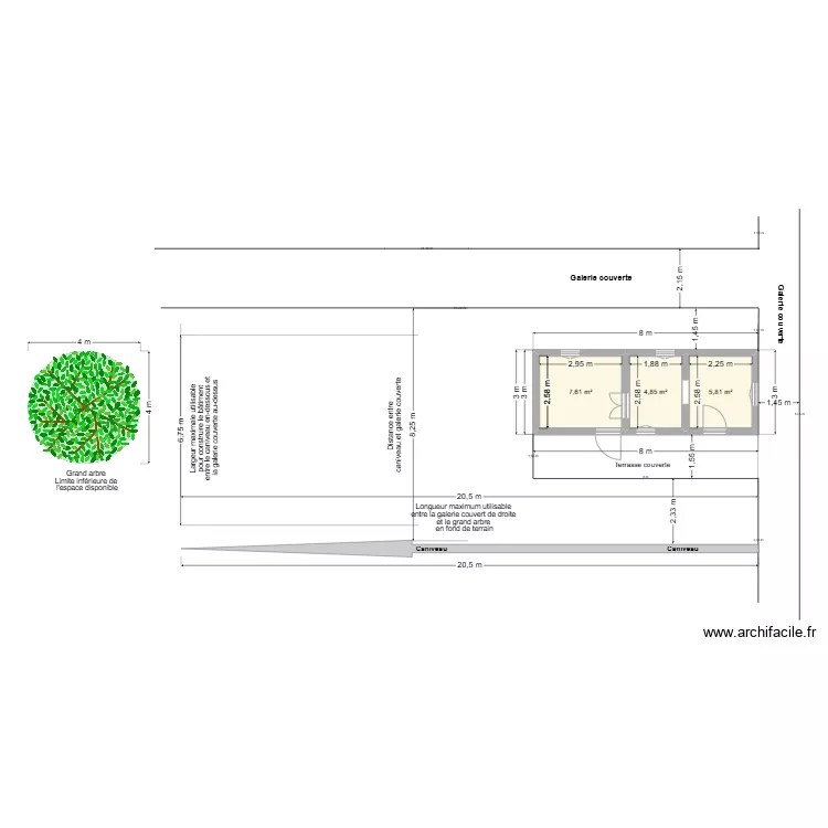 H&ocirc;pitale de Buhiga - B&acirc;timent existant -. Plan de 