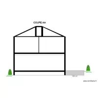 COUPE AA - AVANT TRAVAUX