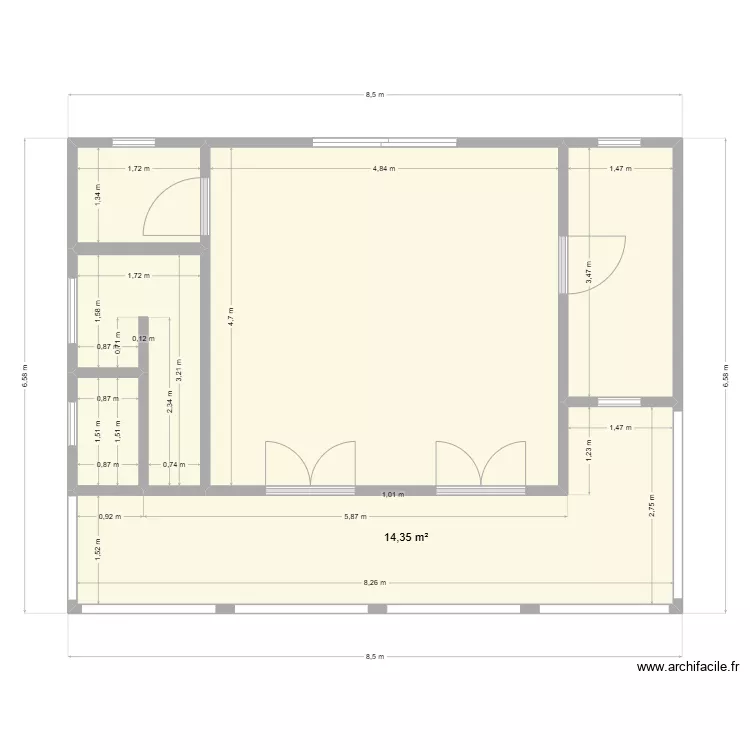 Casa 2 andar. Plan de 