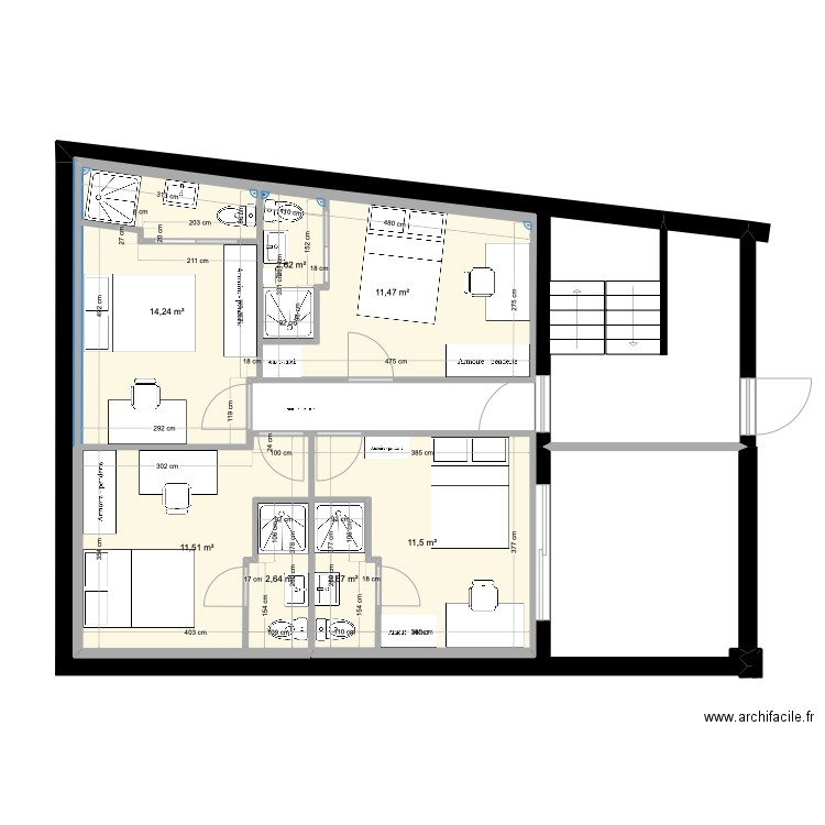 2èm G chambres/2. Plan de 0 pièce et 0 m2