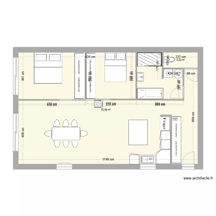 agrandissement. Plan de 