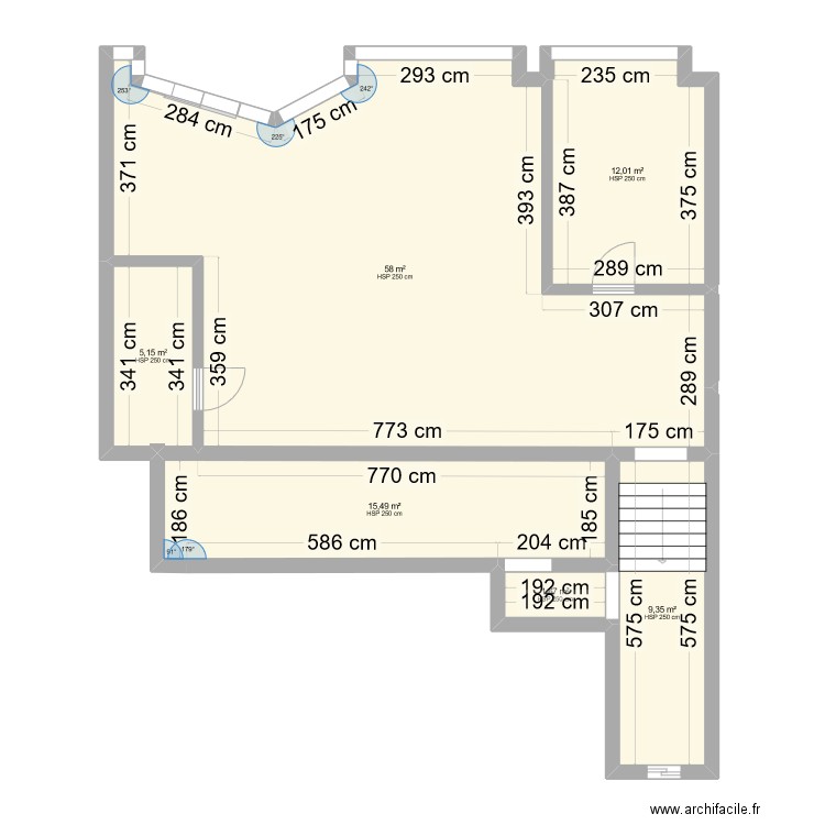 OTTO Avant TRAVAUX . Plan de 6 pièces et 102 m2