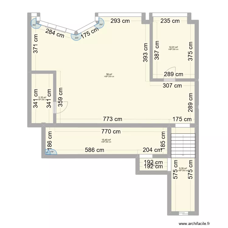 OTTO Avant TRAVAUX . Plan de 