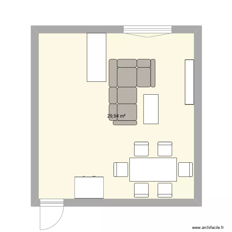 Séjour Anaïs. Plan de 1 et 30 m² Séjour Anaïs. Plan de 1 et 30 m²