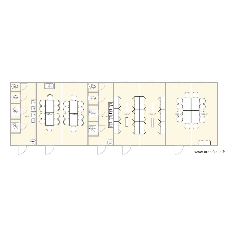 SOMALEF CHANTIER SALAISE SUR SANNE. Plan de 16 pièces et 113 m2