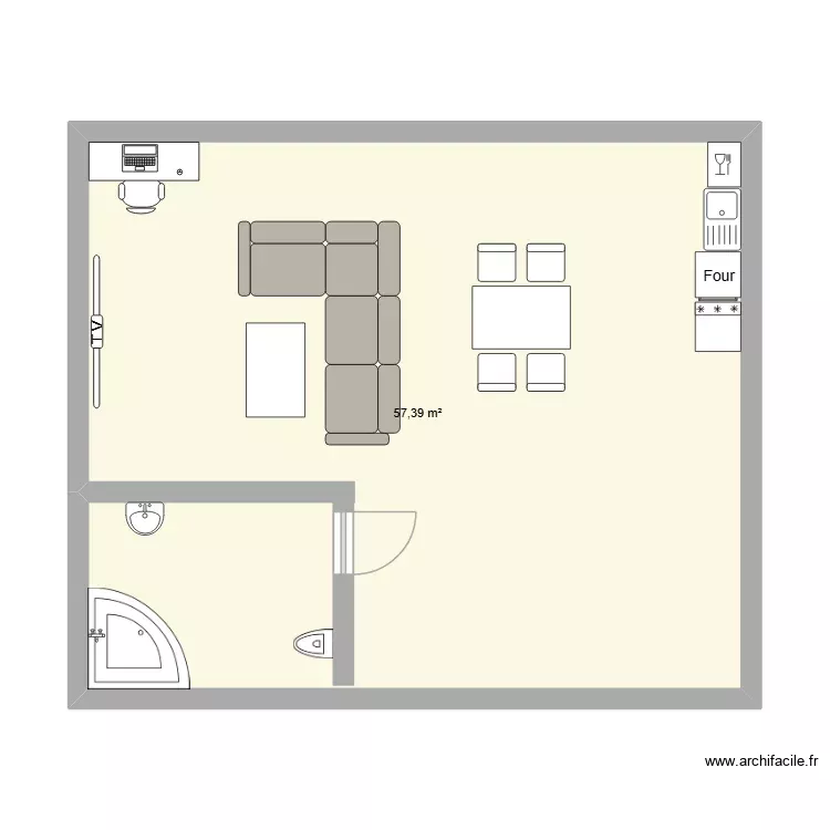 thibaud2. Plan de 1 Pièce et 57 m² thibaud2. Plan de 1 Pièce et 57 m²