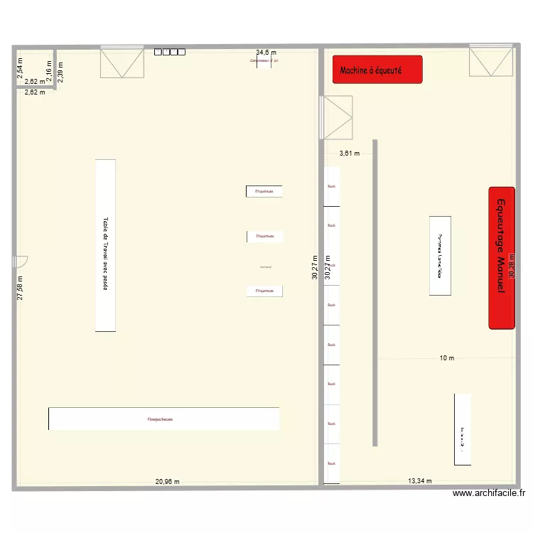 Labo &eacute;tiquetage + Labo d&eacute;coupe perpignan. Plan de 