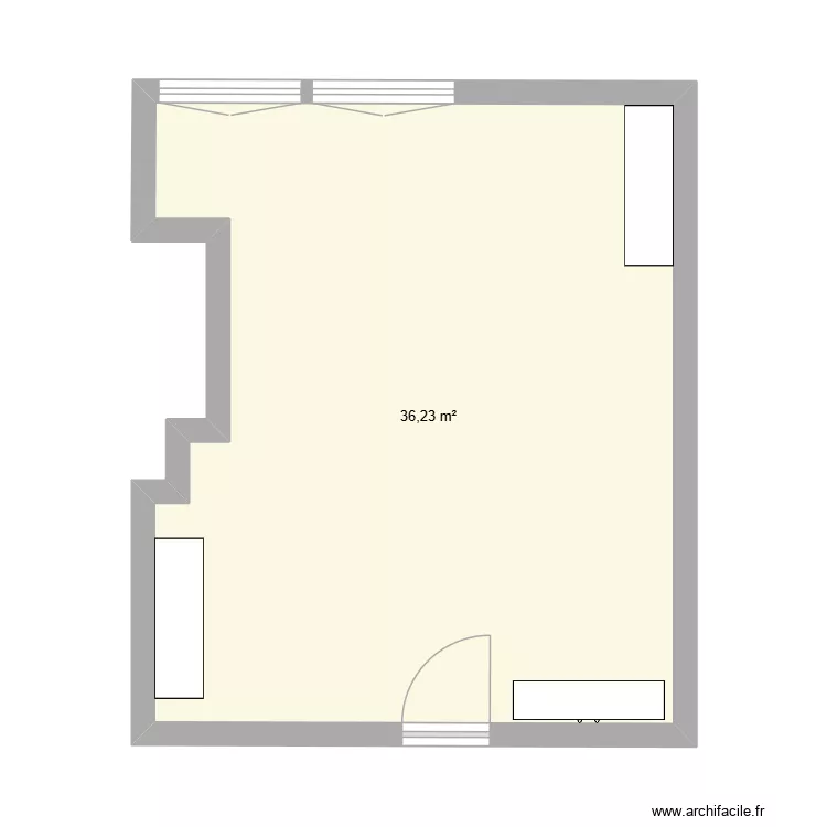 plan 238. Plan de 1  et 36 m²