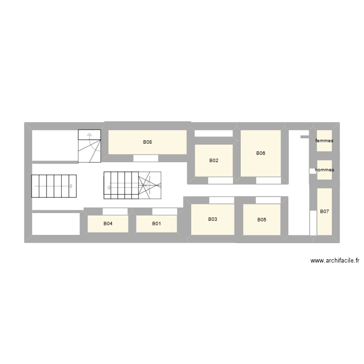 DRSUD. Plan de 10 pièces et 14 m2