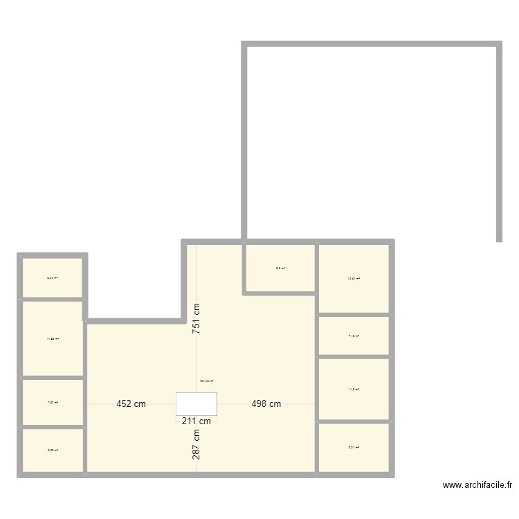 départ. Plan de 10 pièces et 185 m2
