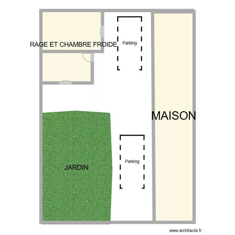 Pplan facade. Plan de 2 pièces et 103 m² Pplan facade. Plan de 2 pièces et 103 m²