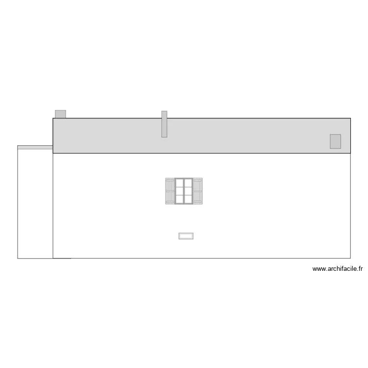 Facade Nord Avant . Plan de 