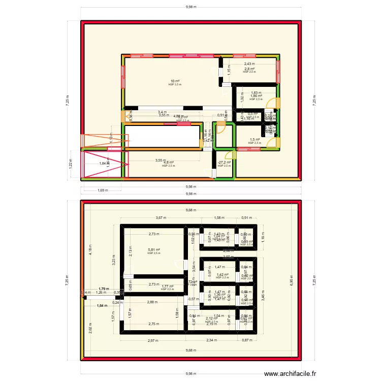 MAISON MAMAN ABIDJAN -2. Plan de 21 et 86 m² MAISON MAMAN ABIDJAN -2. Plan de 21 et 86 m²