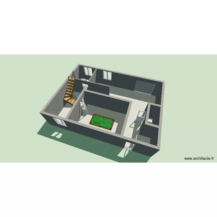 sou sol. Plan de 4 et 84 m² sou sol. Plan de 4 et 84 m²