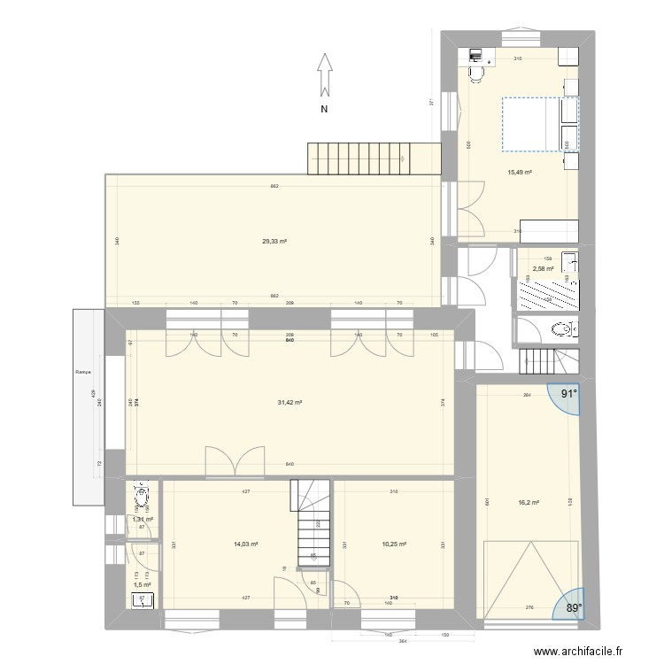 Projet_RDF_RDC_006. Plan de 0 pièce et 0 m2