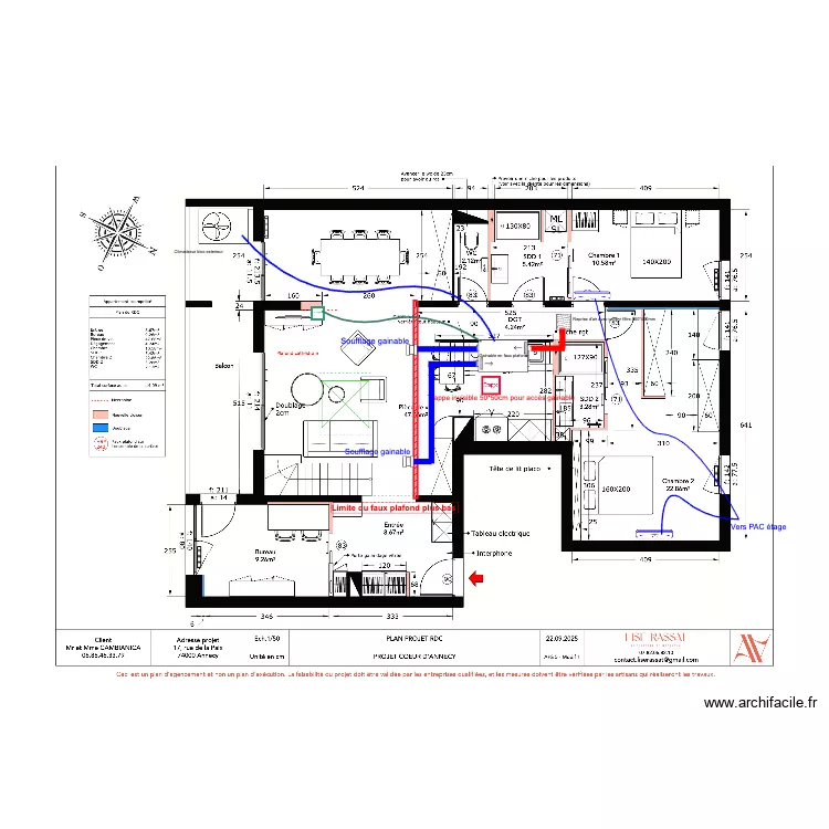 Cambianica Climatisation. Plan de 