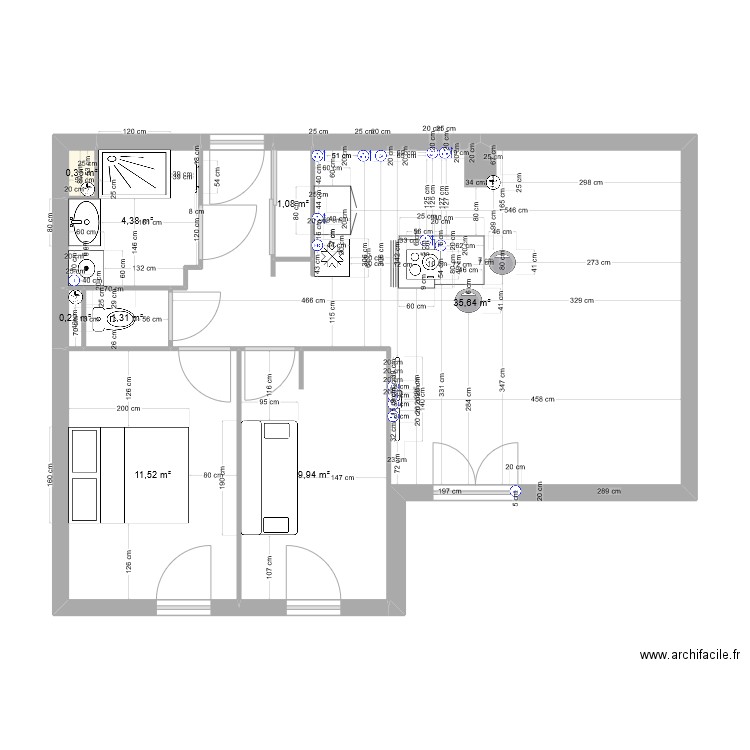 mamie cuisine elec2. Plan de 0 pièce et 0 m2