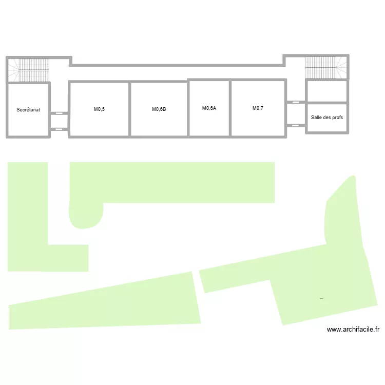 Maffle. Plan de 8  et 419 m²