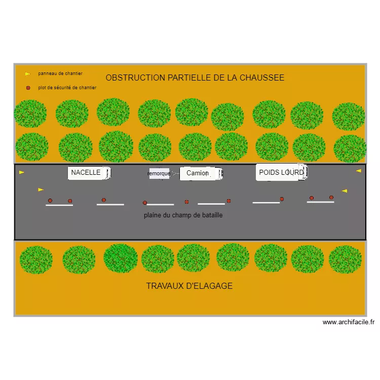 Demande de voirie mont dore. Plan de 2  et 330 m²