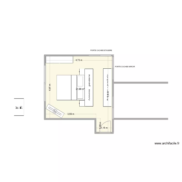 MASTER 2 AGRANDI 2. Plan de 1 et 22 m² MASTER 2 AGRANDI 2. Plan de 1 et 22 m²