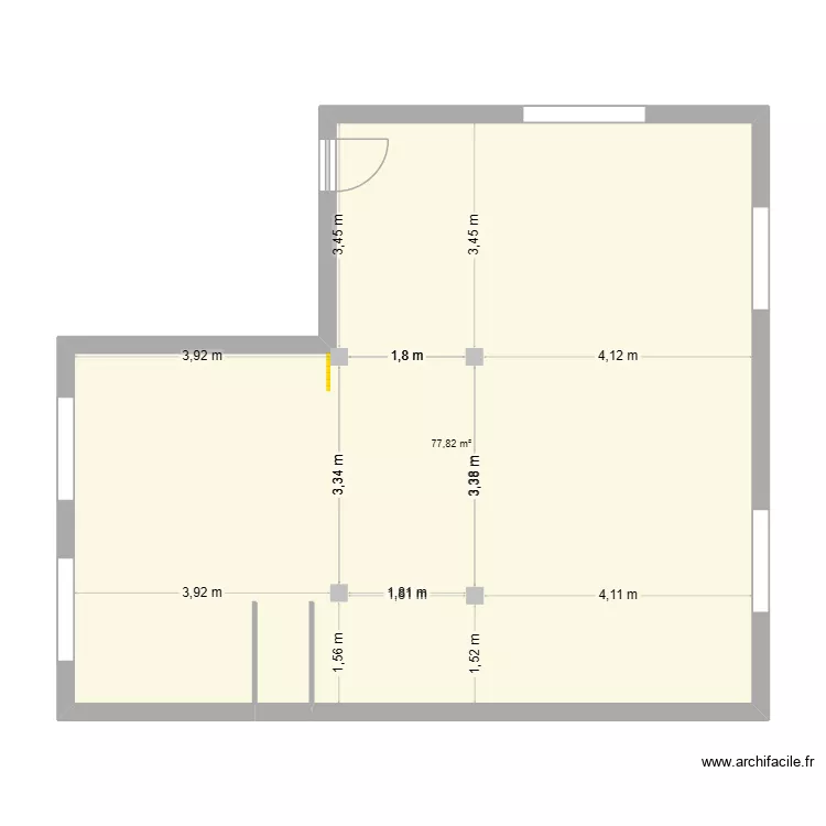 RDC DAUX. Plan de 1 et 78 m² RDC DAUX. Plan de 1 et 78 m²