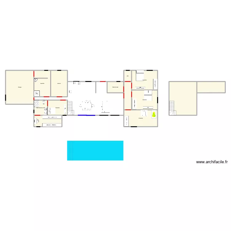 maison namoureux. Plan de 14  et 185 m²