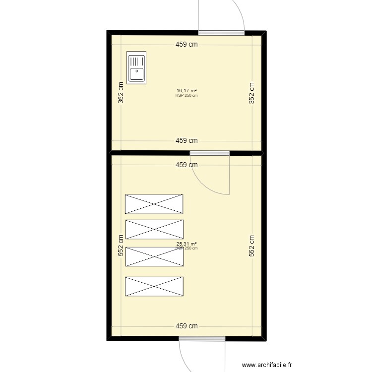 Cremerie. Plan de 0 pièce et 0 m2