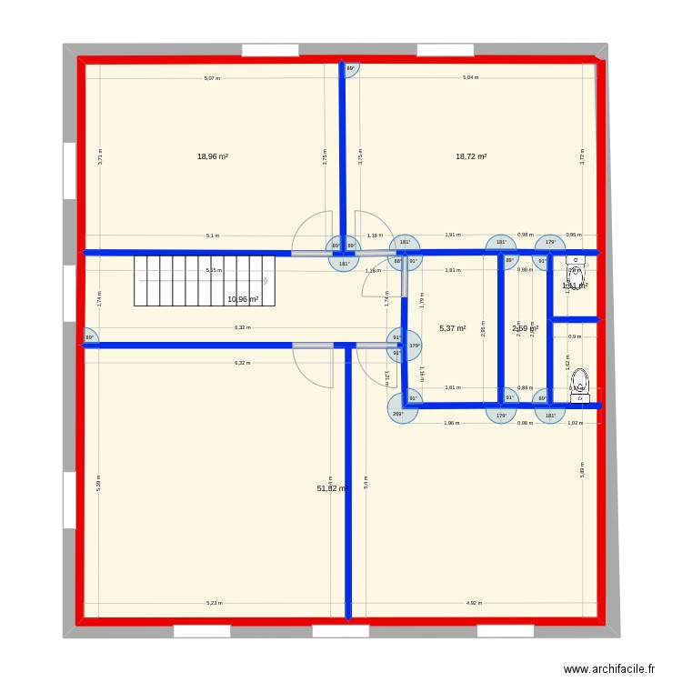 depot 3. Plan de 7 pièces et 109 m2
