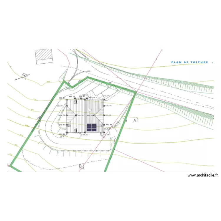 Plan toiture. Plan de 