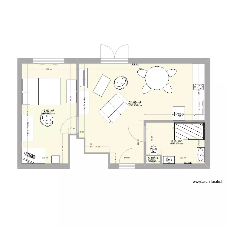 appartement Foug&egrave;res. Plan de 