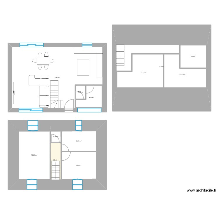 Idée 2  Plan. Plan de 12 pièces et 171 m2