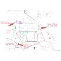 Plan acc&egrave;s r&eacute;ception zone s&eacute;curis&eacute;e