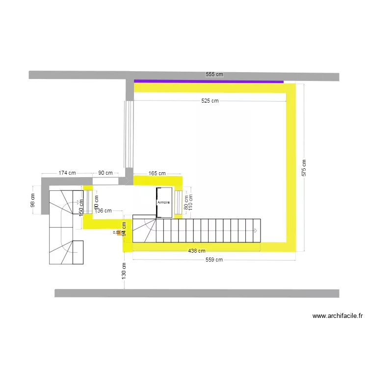 Projet 3 Molenbeek etage a 130cm 5.11.24. Plan de 
